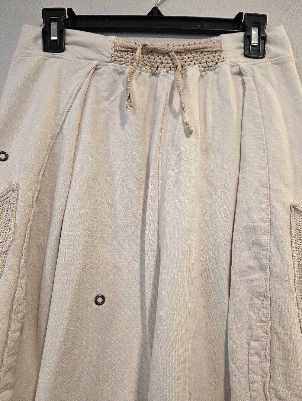 Rosidam Cream Embellished Drop Crotch Pants - Picture 4 of 9